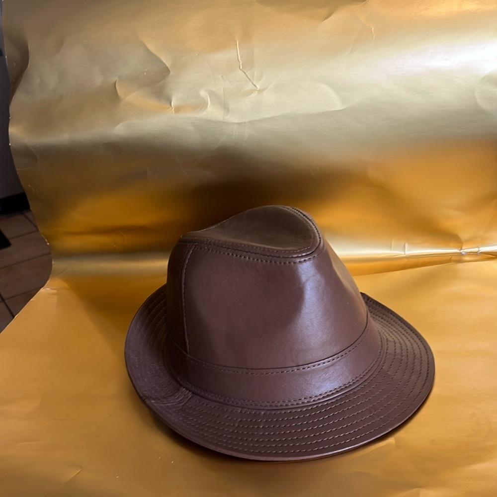 Leather Fedora Hat